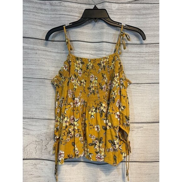 Aeropostale Floral Off-Shoulder Flowy Sleeve Top Size S - Picture 1 of 4
